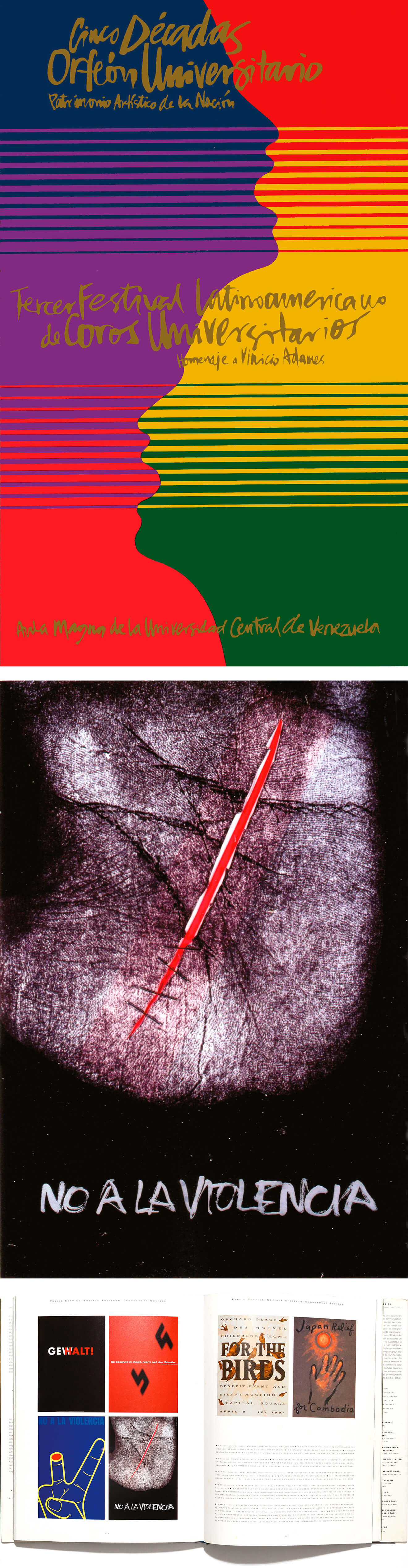 Carteles caligráficos.