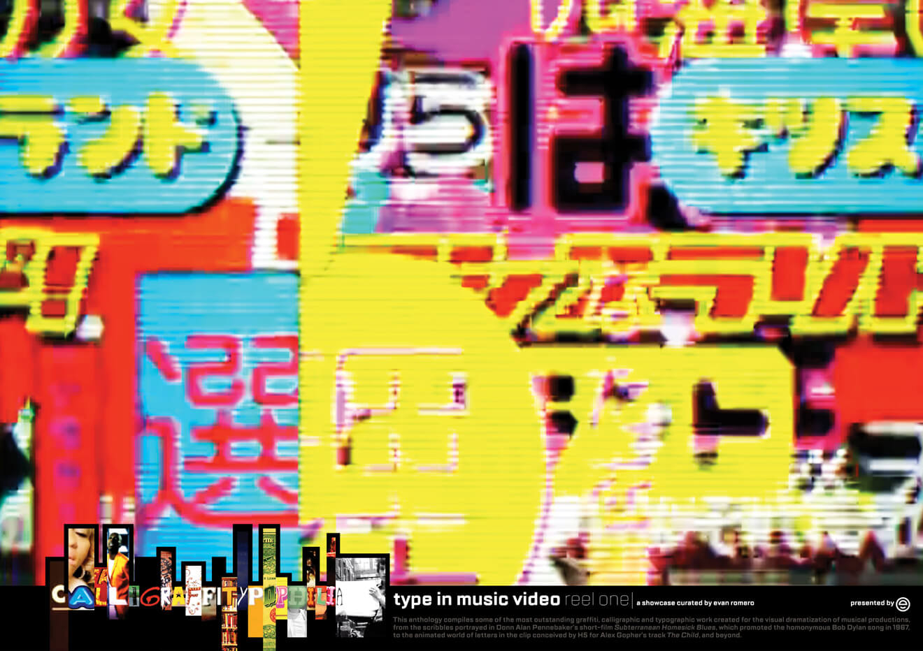 Werbeplakat für „Calligraffitypophilia“