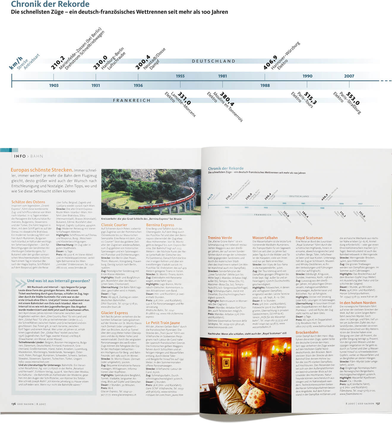 Diseño infográfico para “GEO Saison”