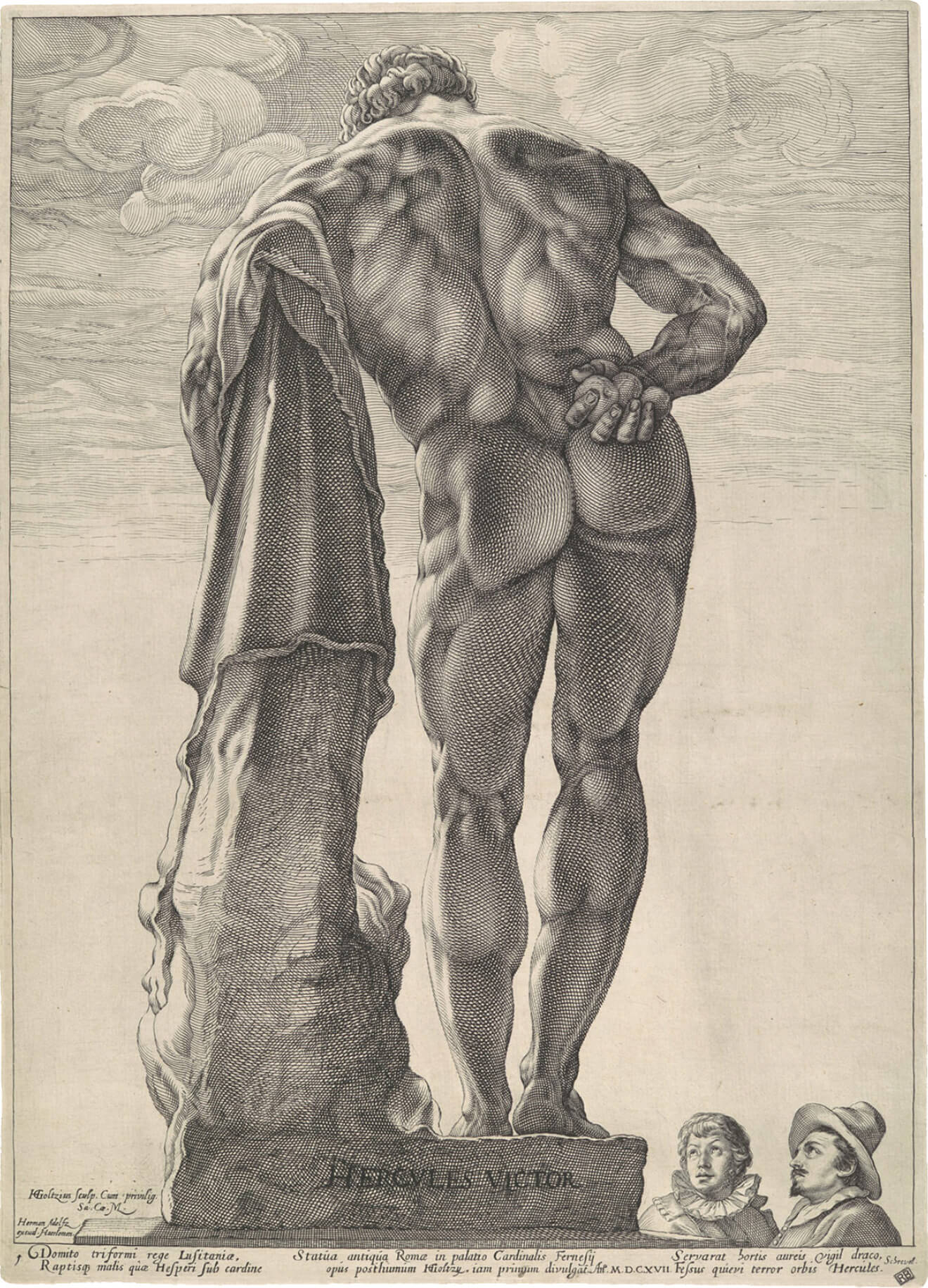 El Hércules Farnesio, un grabado de Hendrick Goltzius