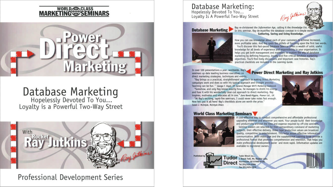 Portada y contraportada de la videoconferencia de Ray Jutkins.