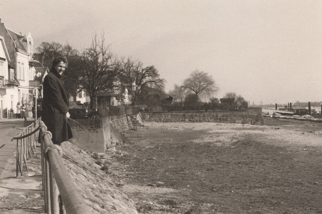 Ertekin Hasanbeyoğlu en el barrio hamburgués de Blankenese
